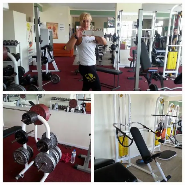 Edzőterem selfie Korfu üdülőfalujában Edzőterem selfie Korfu üdülőfalujában