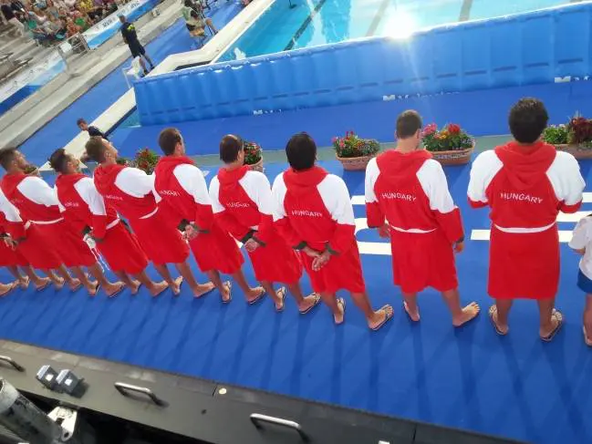 Vízilabda EB, a magyar csapat köntösben Vízilabda EB, a magyar csapat köntösben