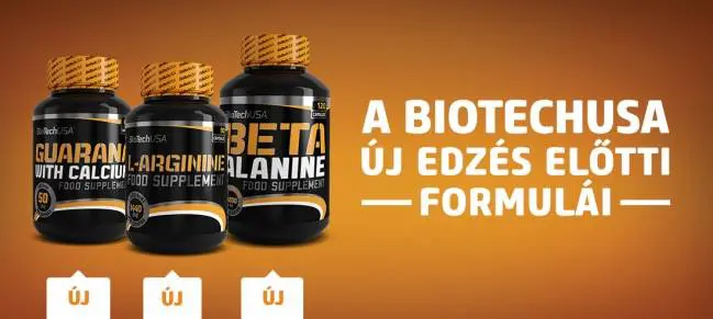 A BioTechUSA edzés előtti táplálékkiegészítő formulái