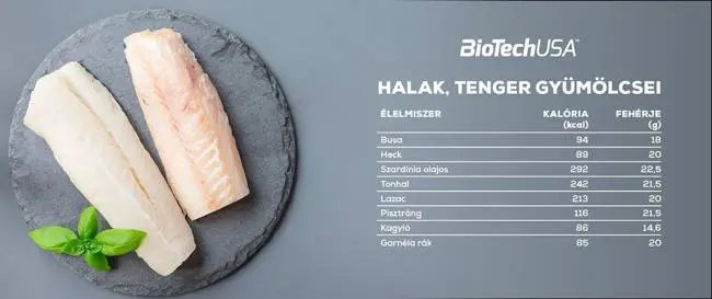 Halak, tenger gyümölcsei Halak, tenger gyümölcsei