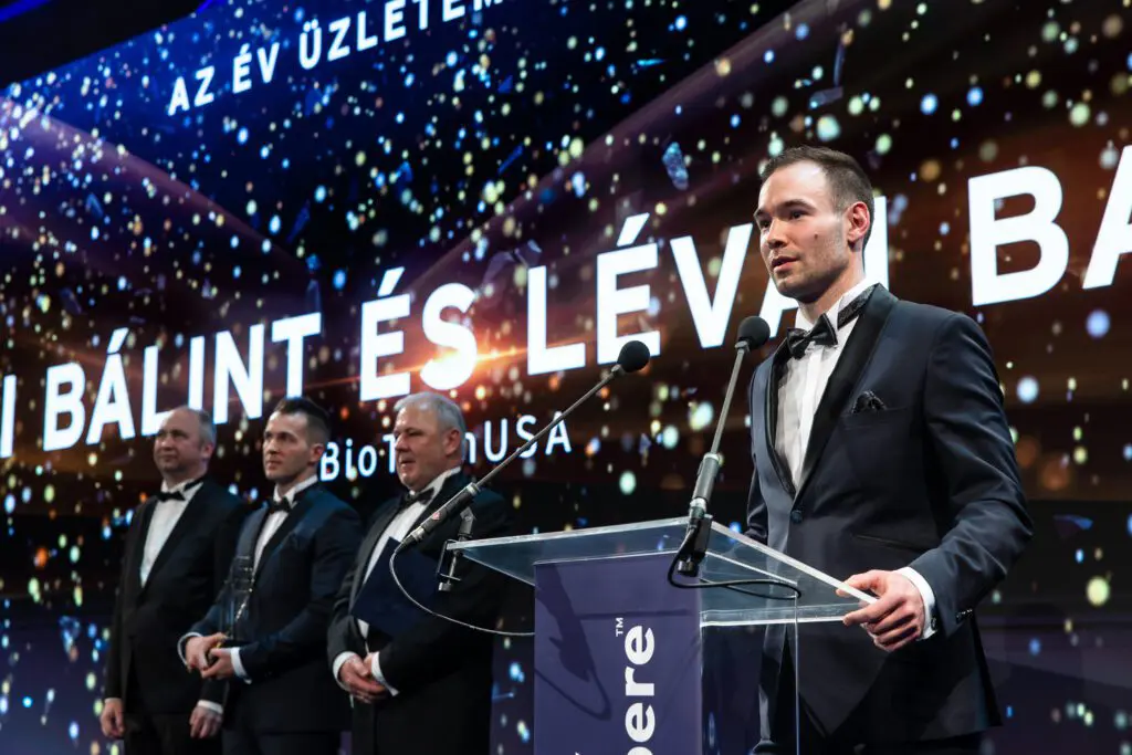 Lévai Bálint, az Év Üzletembere díjátadón