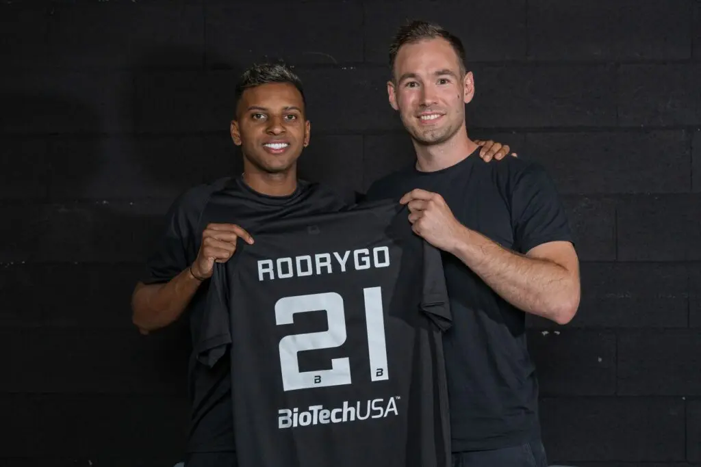 Rodrygo és Lévai Bálint - BioTechUSA mez