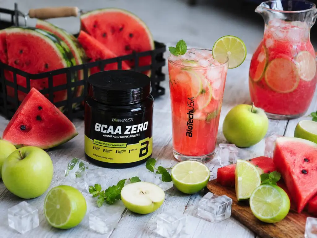 Görögdinnyés-zöldalmás limonádé BCAA hozzáadásával