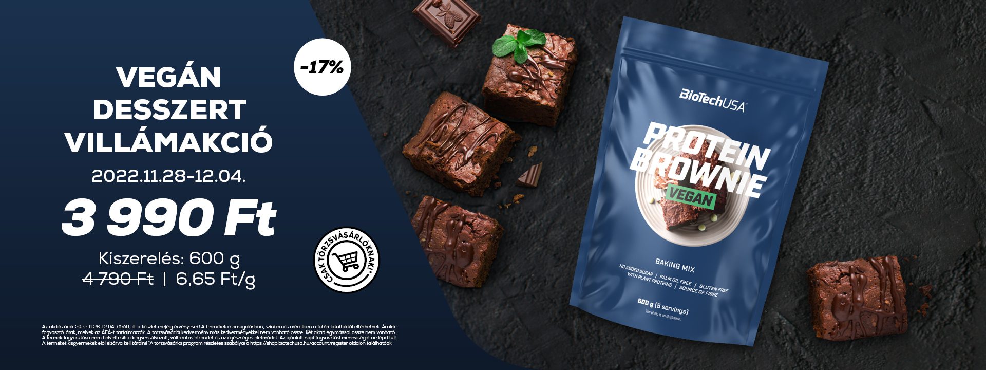 November Vegan Protein Brownie 600g