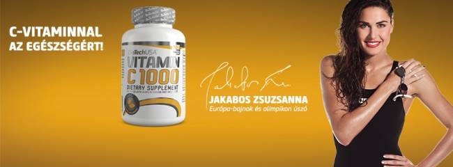 C Vitamin C1000 BioTechUSA Jakabos Zsuzsanna ajánlásával
