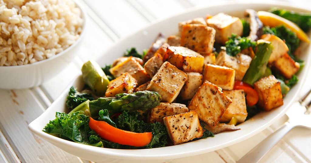 Fokhagymás tofu