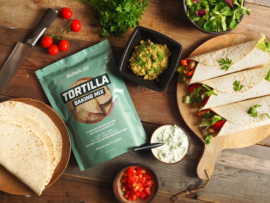 Tortilla baking mix