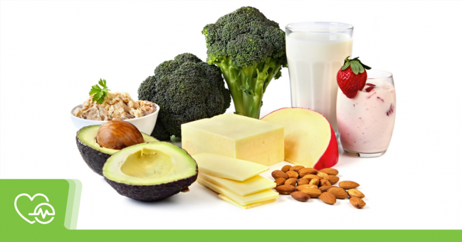 Vitaminforrások: Avokádó, brokkoli, sajtok, tej, mandula