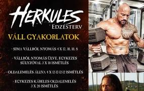 Herkules edzésterv - váll Herkules edzésterv - váll