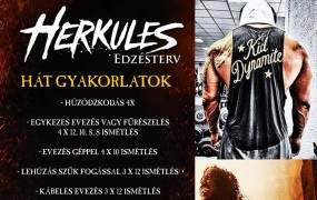 Herkules edzésterv – hát Herkules edzésterv – hát